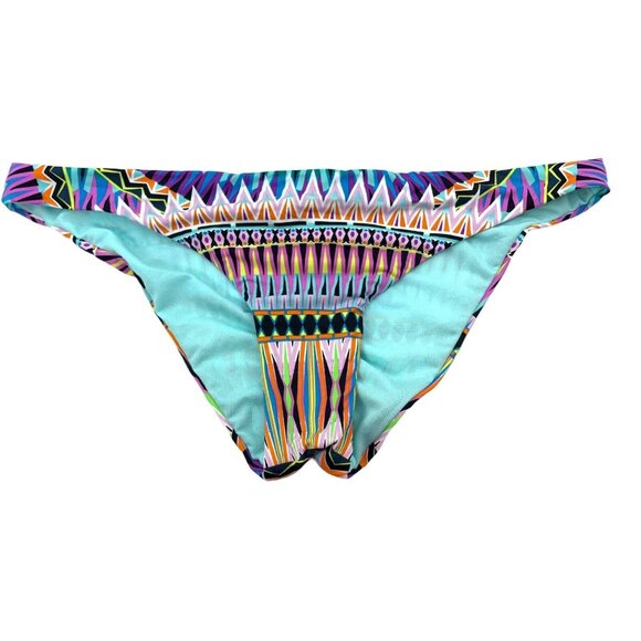 NWT Bar III Sunburst XL Multi Cheeky Hipster Bikini Swim Bottoms #89914 - Picture 2 of 3